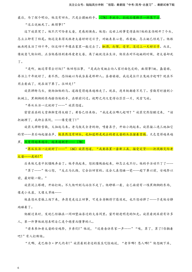 《湖南省九校联盟高三下学期第二次联考语文试题彩色标注版_专项复习_2024年_2024年高考语文备考：各省市模拟试卷彩色批注解析宝鉴_资料》第6页预览