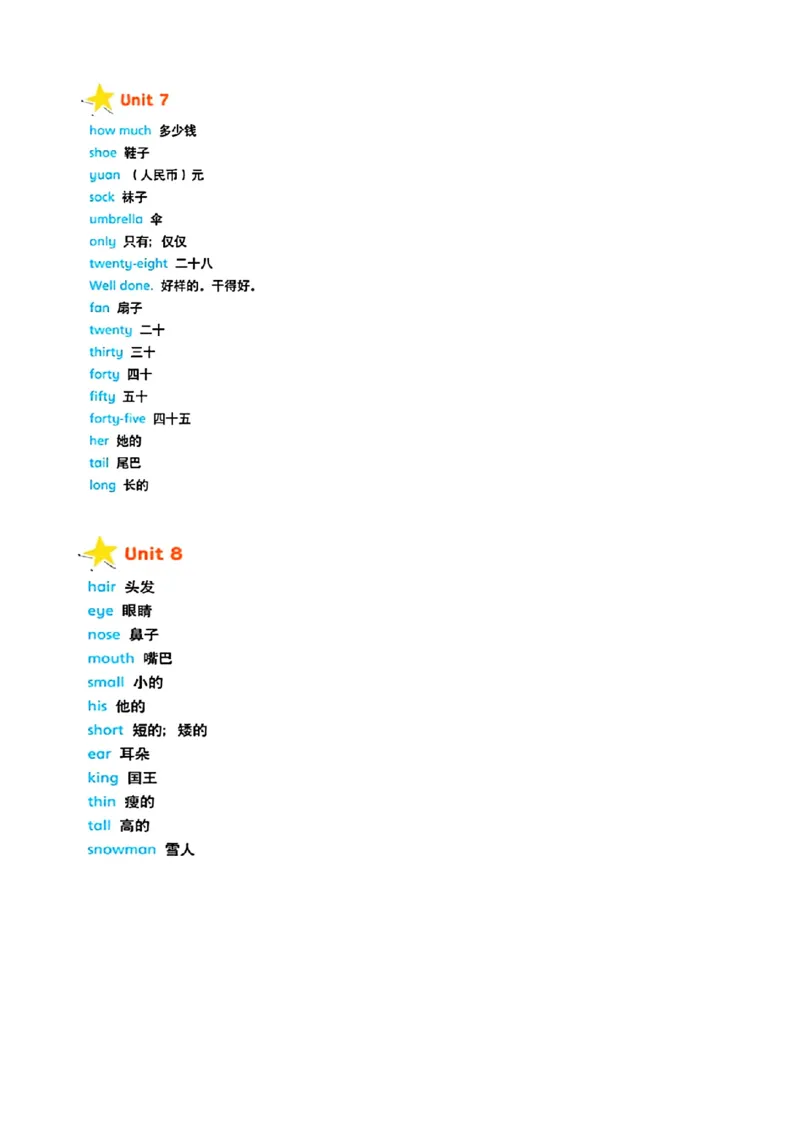 《3-6年级英语单词汇总（译林版）_3年级上册同步教辅合集_3上-英语_三上英语-新译林版练习》第4页预览