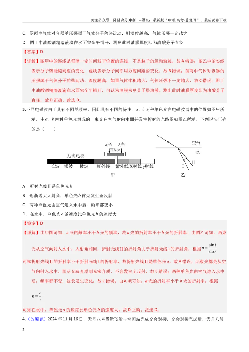 《物理（天津卷02）（全解全析）_04-物理-高考总复习_专项复习_2025年_2025年高考押题预测卷（多地区）物理》第2页预览