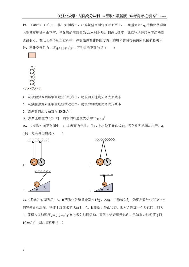 《第05讲三大性质力（专项训练）（四川专用）（学生版）_04-物理-高考总复习_一轮复习_2026年-物理高考一轮复习_2026年高考物理一轮课件+讲义+练习（四川专用）-G335》第6页预览