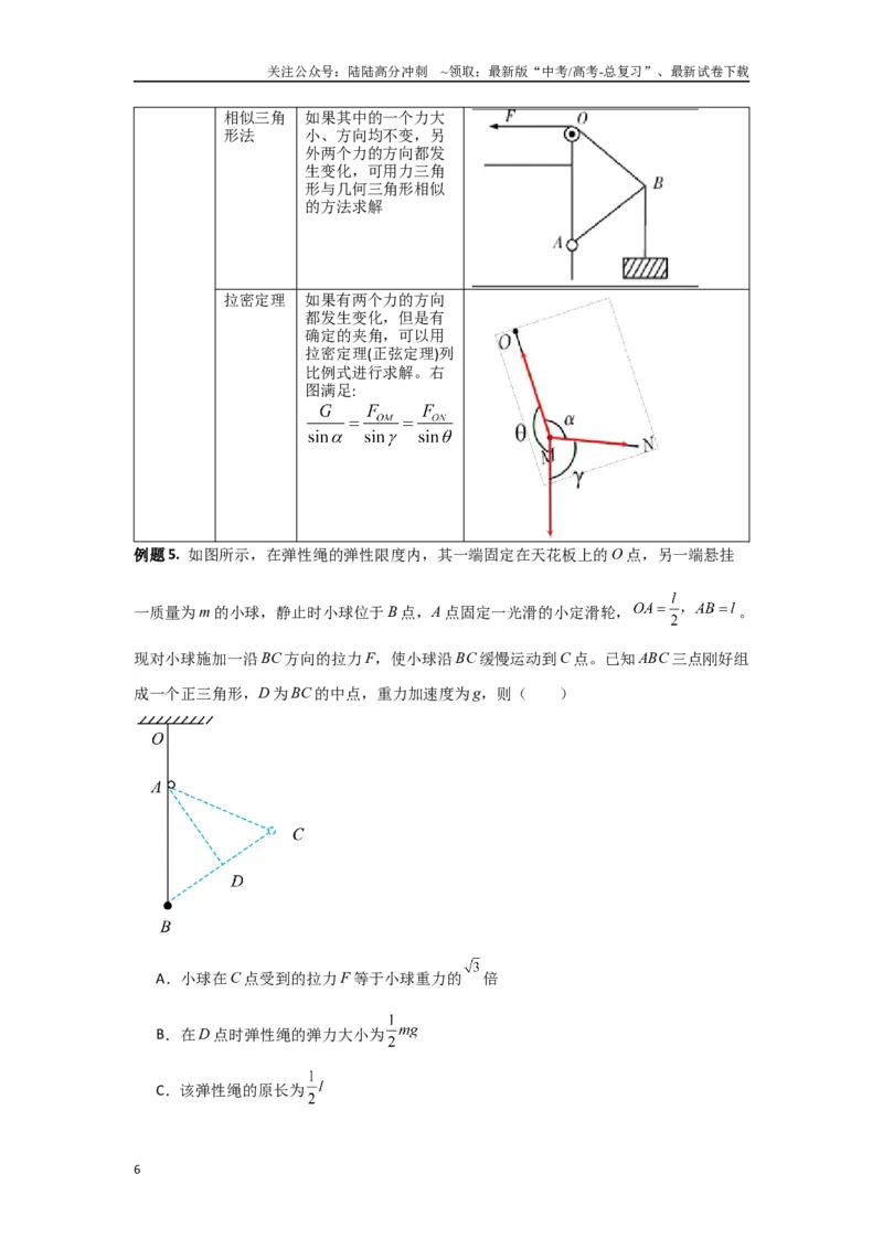 《专题01共点力平衡（原卷版）_04-物理-高考总复习_专项复习_2024年_2024年高三物理二级结论点对点专题练习题必刷题_资料》第6页预览
