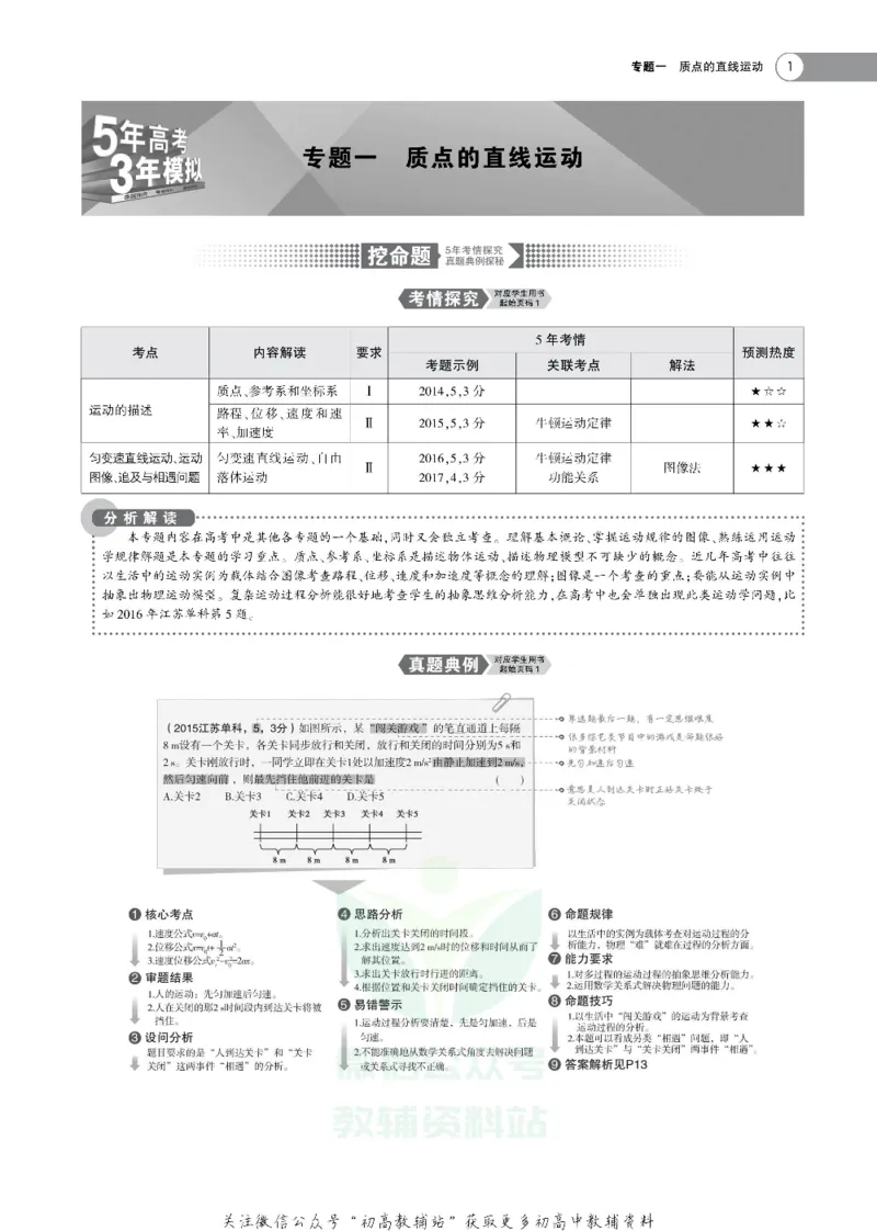 《《5年高考3年模拟》A版物理江苏版_2020版》第3页预览