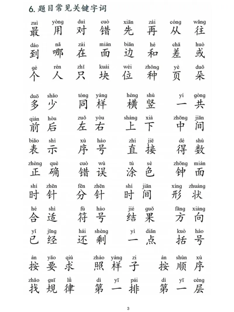 《一年级数学晨读_1年级上册同步教辅_1上语文_一上语文-晨读》第3页预览
