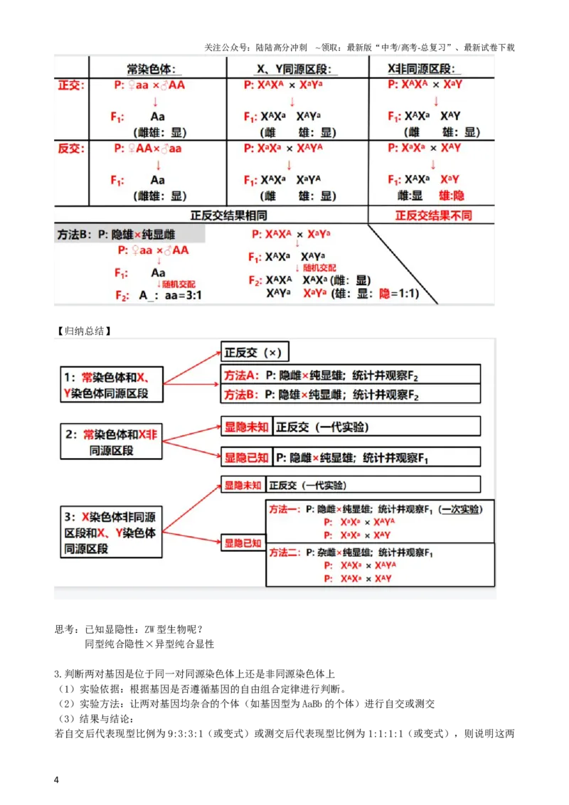 《第19讲遗传综合实验分析（讲义）（教师版）_06-生物-高考总复习_一轮复习_2024年_2024年高考生物一轮复习讲练测(课件+讲义+练习)（新高考）_讲义+练习》第4页预览