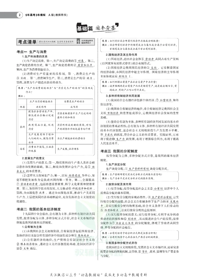 《《5年高考3年模拟》A版政治江苏版_2021版》第2页预览