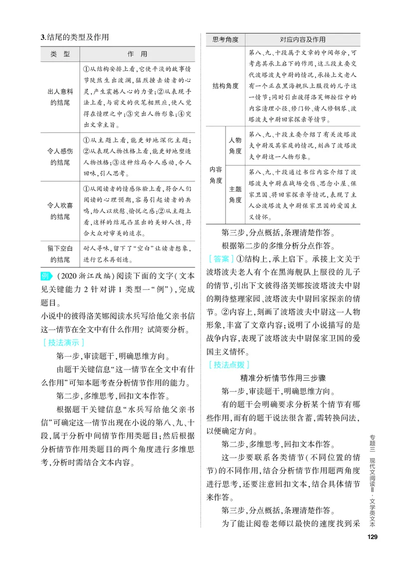《1_03-专题三　现代文阅读Ⅱ·文学类文本_2024版教学资源包_2024版.新高考版语文.5·3A版_3_分层讲练册专题三现代文阅读Ⅱ·文学类文本_3_PDF教参电子书》第10页预览