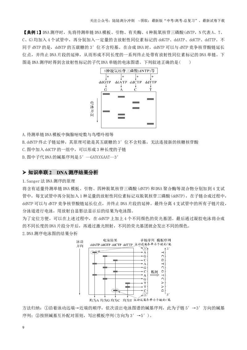 《第08讲伴性遗传和人类遗传病（讲义）（学生版）_06-生物-高考总复习_二轮复习_2025年_2025年高考生物二轮复习课件+讲义+练习（新高考通用）》第9页预览