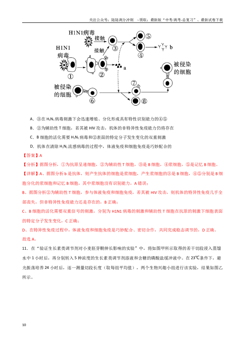 《生物（河北卷，13+5+5）（全解全析）_06-生物-高考总复习_一轮复习_2025年_2025年高考生物第一次模拟卷24套》第10页预览