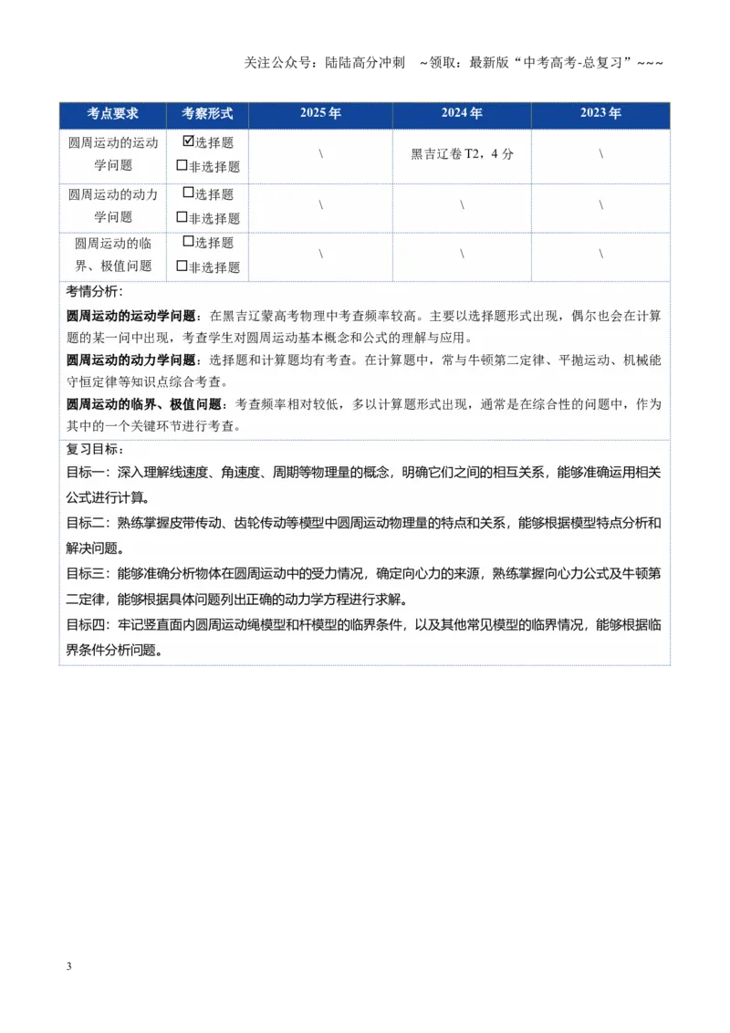 《第16讲圆周运动（复习讲义）（黑吉辽蒙专用）（学生版）_04-物理-高考总复习_一轮复习_2026年-物理高考一轮复习_2026年高考物理一轮课件+讲义+练习（黑吉辽蒙专用）-G330》第3页预览