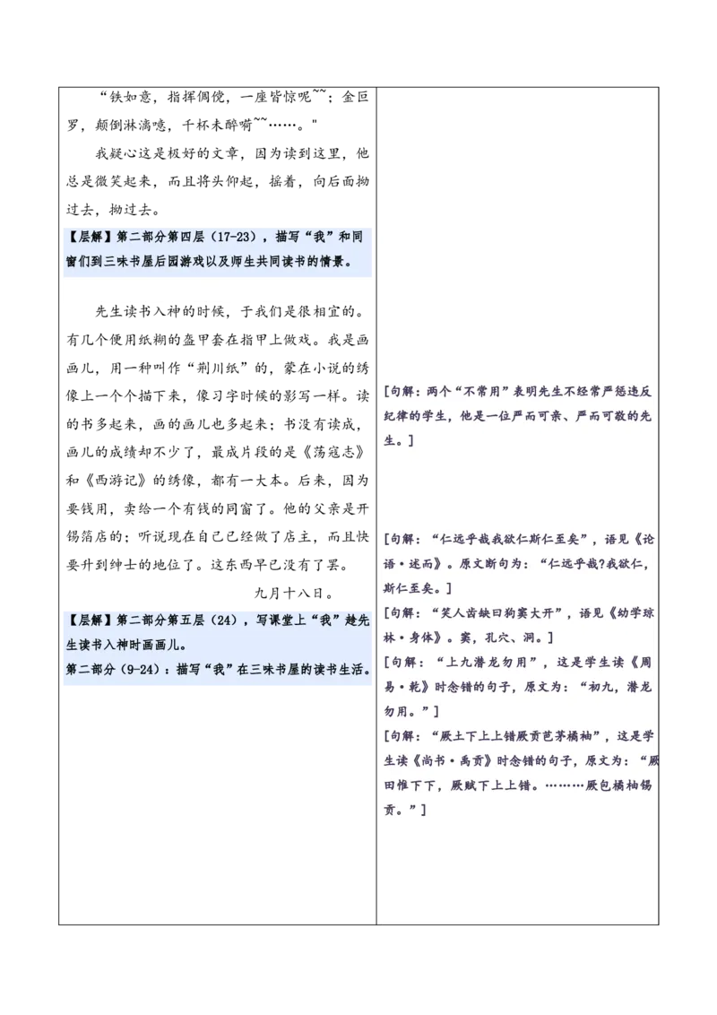 《统编2026年《暑假预习讲义》第09讲从百草园到三味书屋（暑假预习讲义）（原卷版）_26秋初中教辅资料_26秋初中《暑假预习》_2026秋《暑假自学课》7上语文（人教版）》第8页预览
