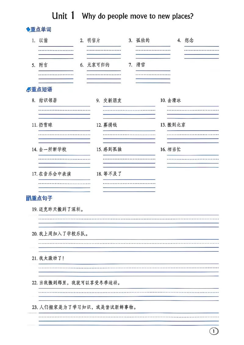 《沪教六上英语典中点（默写本）(1)_26秋小学初中各机构教辅大合集（一本、教材帮、阳光同学、王朝霞、实验班、小典中点、上分卷、白欧、课堂笔记等等）_26秋小学教辅资料_6上(2)》第3页预览