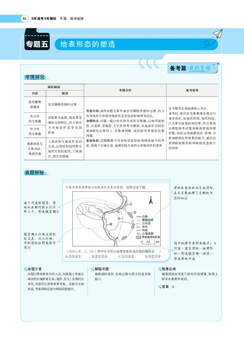 《1_5.考题考点精析(1)_2023版教学资源包_2023版新高考版选考总复习地理5·3A版_7_专题五地表形态的塑造_7_专题考点精析》第1页预览