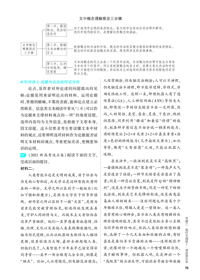 《1_02-专题二　现代文阅读Ⅰ·信息类文本_2024版教学资源包_2024版.新高考版语文.5·3A版_2_分层讲练册专题二现代文阅读Ⅰ·信息类文本_3_PDF教参电子书》第9页预览