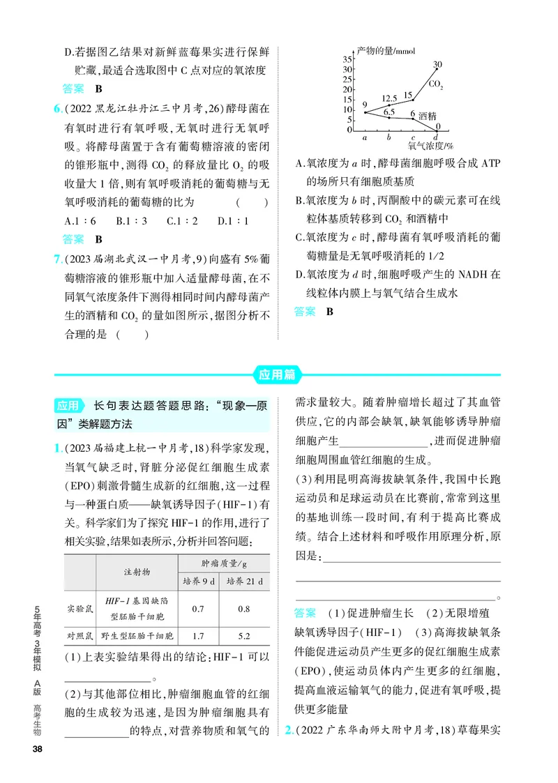 《1_05-专题五　细胞呼吸（教参电子书—分层集训）_2024版教学资源包_2024版.新高考版生物.5·3A版_5_专题五细胞呼吸_4_PDF教参电子书》第4页预览