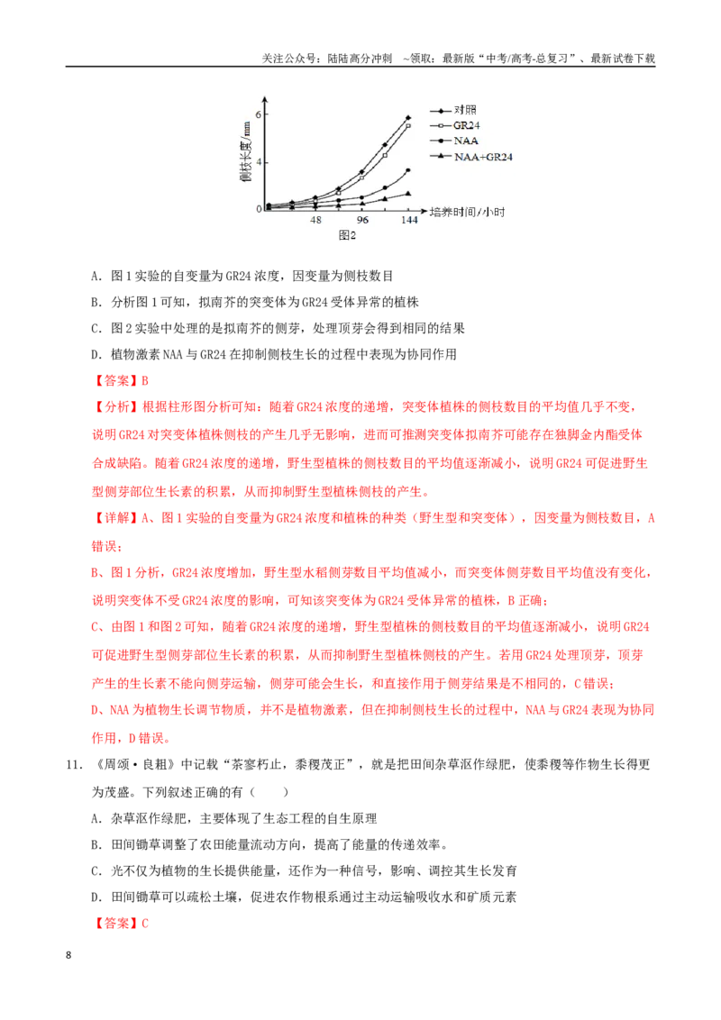 《生物（贵州卷）（全解全析）_06-生物-高考总复习_一轮复习_2025年_2025年高考生物第一次模拟卷24套》第8页预览