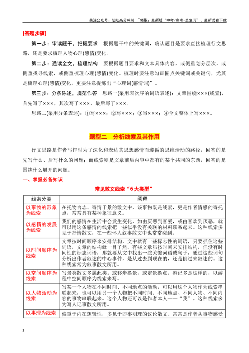 《第1节分析结构思路-口袋书2024年高考语文一轮复习知识清单（全国通用）（解析版）_一轮复习_2024年_2024年高考语文一轮复习知识清单必背总结全国通用》第3页预览