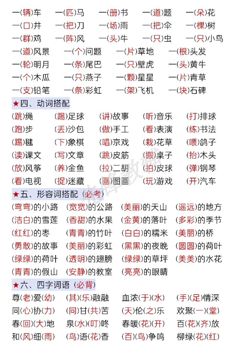 《一年级下册语文期中复习考点通关练习SY_1年级下册同步教辅_1下-语文_一下语文-复习资料》第2页预览