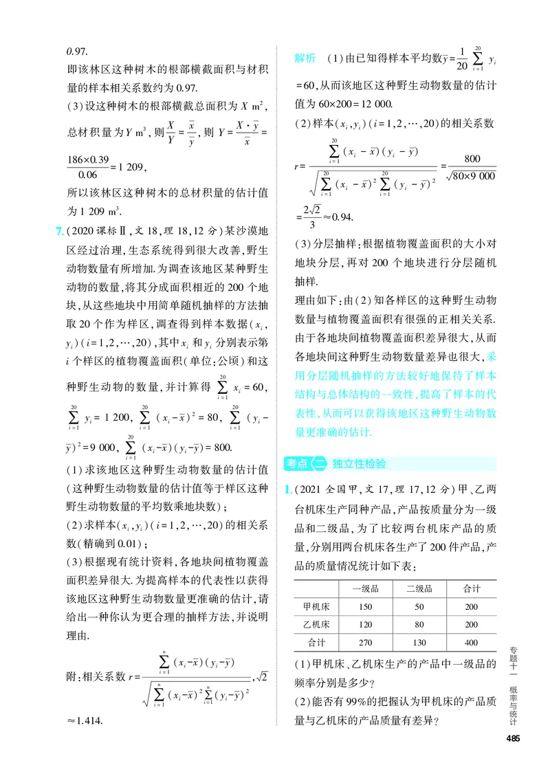《1_11.5　变量间的相关关系、统计案例（分层集训）_2024版教学资源包_2024版.新高考版数学.5·3A版_38_专题十一115变量间的相关关系、统计案例_4_PDF教参电子书》第3页预览