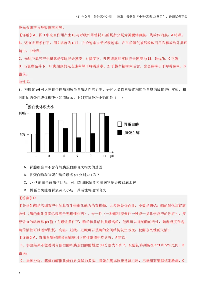 《生物（黑吉辽蒙卷02）（全解全析）_06-生物-高考总复习_专项复习_2025年_2025年高考押题预测卷（多地区）生物》第3页预览