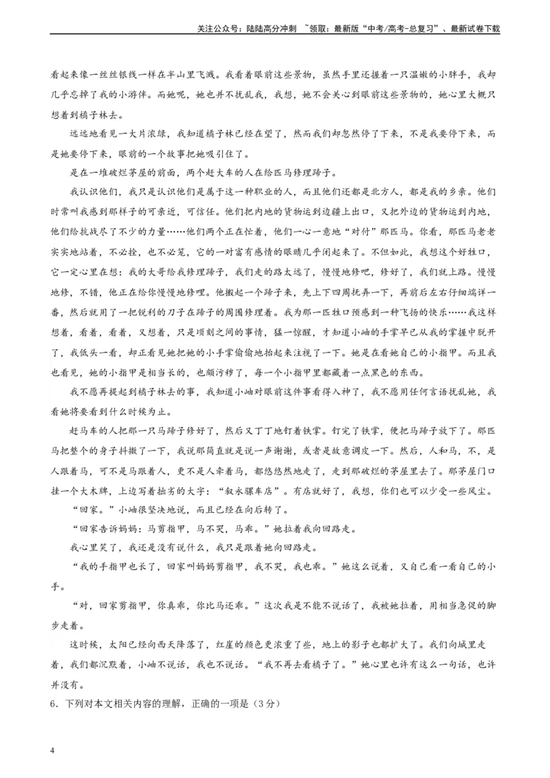 《真题重组卷02（新高考七省专用）（考试版）_二轮复习_2024年_2024年高考语文真题重组卷二模（新高考七省专用）》第4页预览