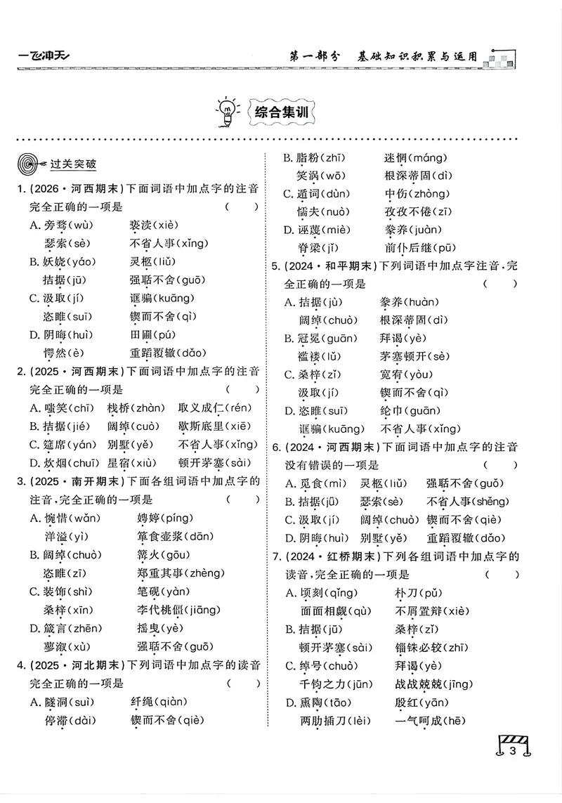 《主书(1)_2027版中考《一飞冲天》中考专项精品试题分类（语文）》第10页预览