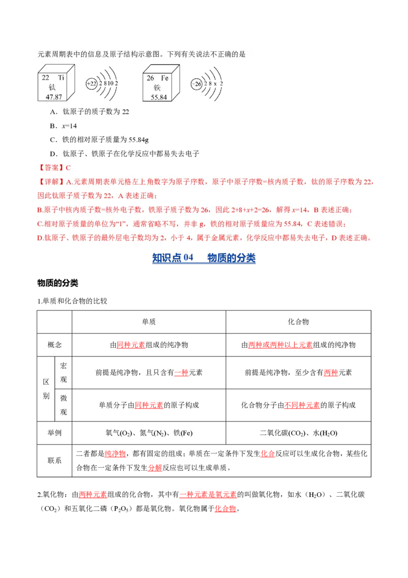 《沪教2026版《暑假培优讲义》第09讲组成物质的化学元素（暑假预习讲义）（解析版）_26秋初中教辅资料_26秋初中《暑假预习》》第9页预览