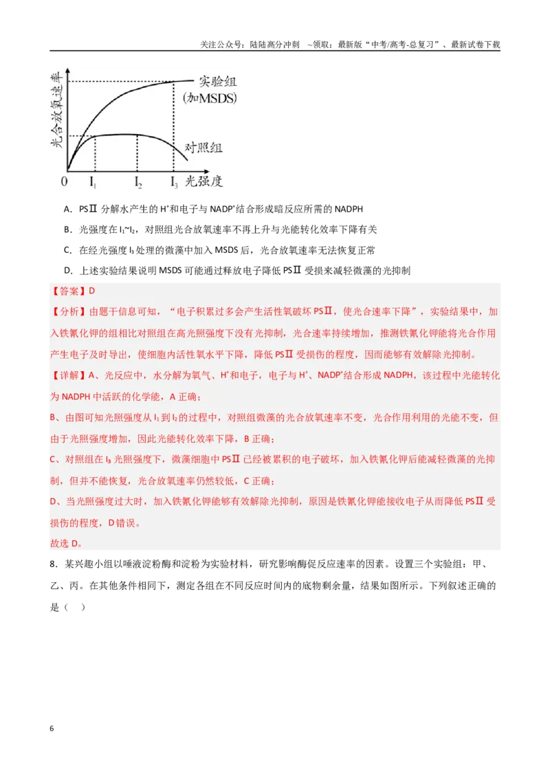 《生物（黑吉辽蒙卷01）（全解全析）_06-生物-高考总复习_专项复习_2025年_2025年高考押题预测卷（多地区）生物》第6页预览