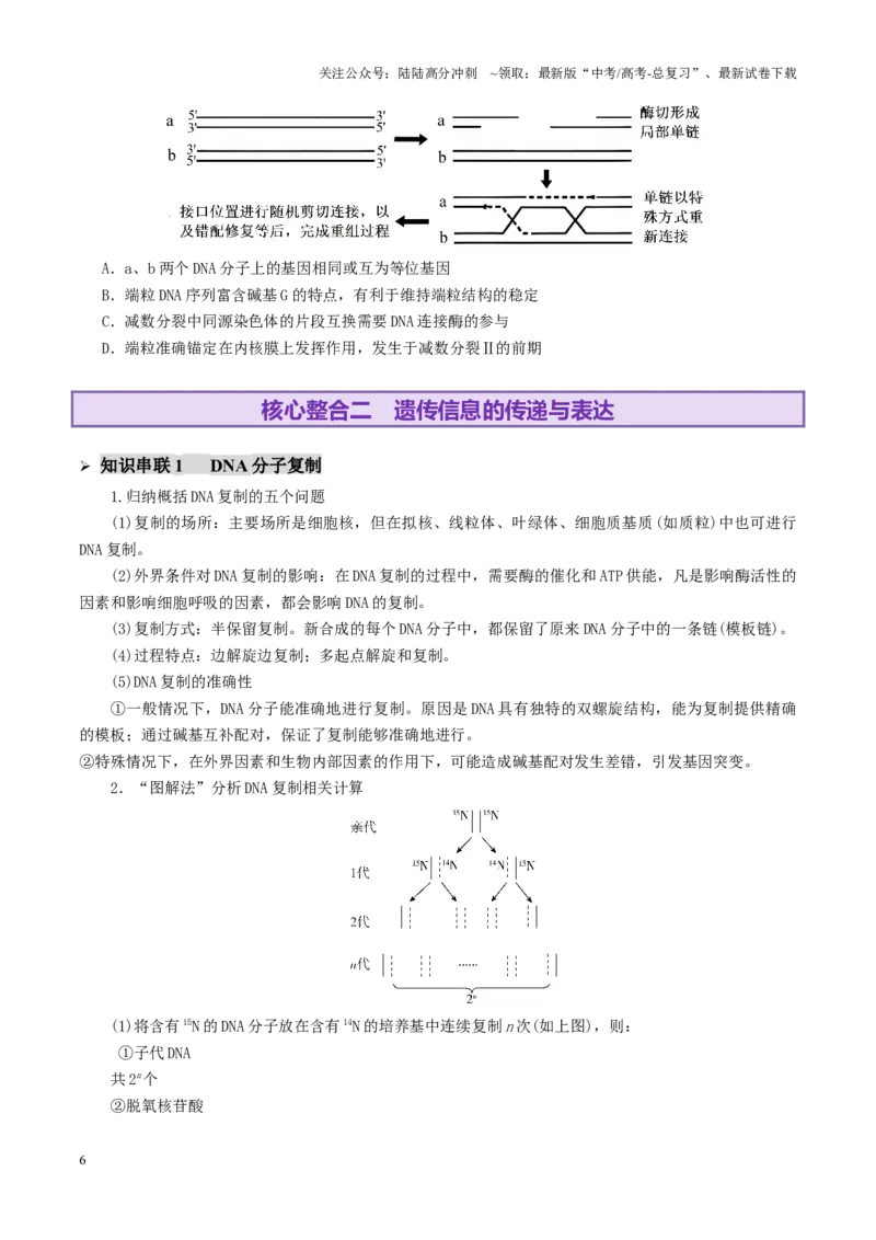 《第09讲基因的本质和表达（配套讲义）（学生版）_06-生物-高考总复习_二轮复习_2025年_2025年高考生物二轮复习课件+讲义+练习（新高考通用）》第6页预览