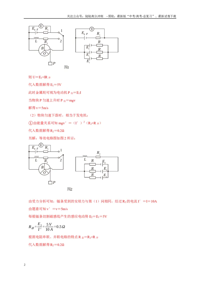 《疑难压轴4电磁感应综合应用（教师版）_04-物理-高考总复习_专项复习_2025年_2025年高考物理易错题汇总重难点题型举一反三专项训练_资料》第2页预览