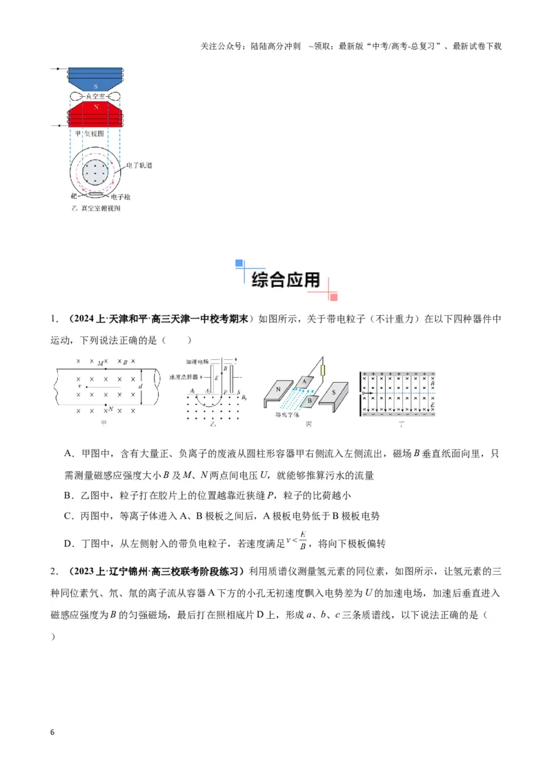 《专题14电子仪器模型大盘点（原卷版）_04-物理-高考总复习_二轮复习_2024年_2024年高考物理二轮复习热点模型与方法备战高考_资料》第6页预览