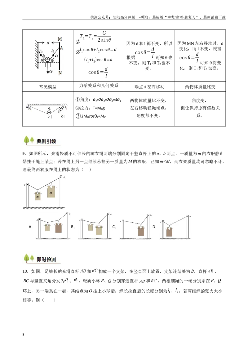 《考点07力的合成与分解 受力分析（核心考点精讲精练）（学生版）_04-物理-高考总复习_一轮复习_2025年_2025年高考物理一轮复习考点精讲精练（新高考通用）》第8页预览