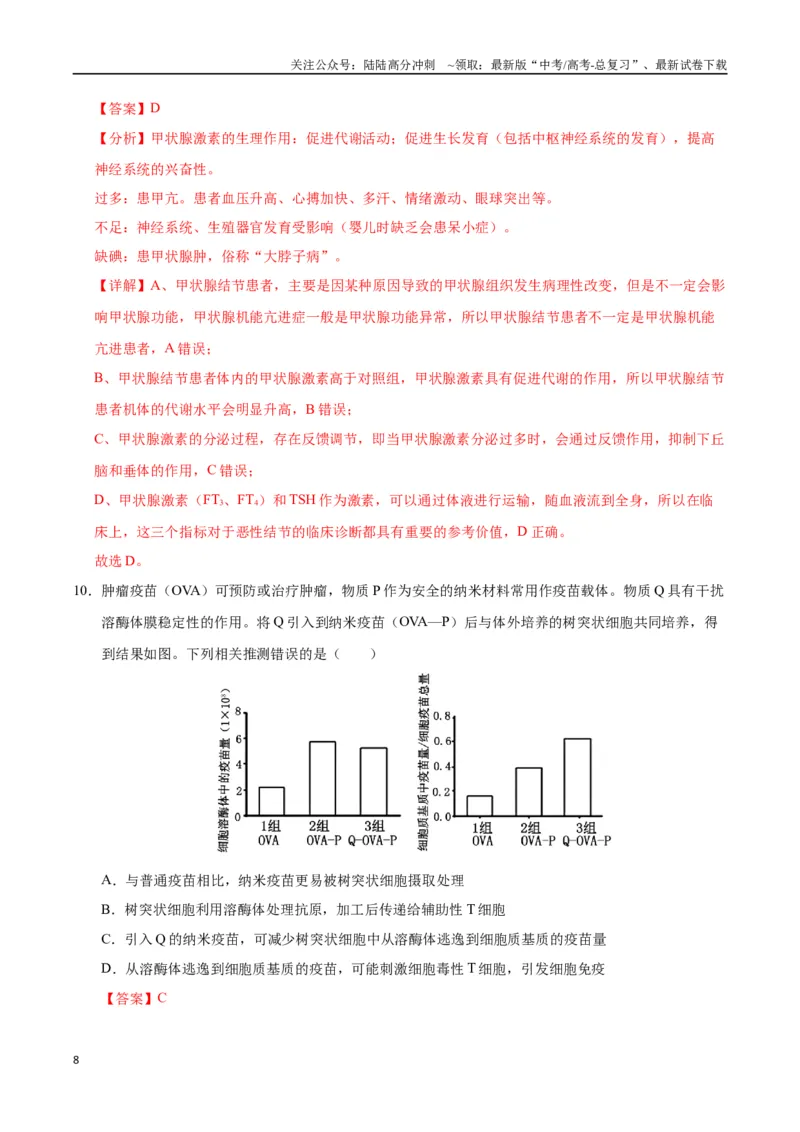 《生物（重庆卷01）（全解全析）_06-生物-高考总复习_专项复习_2025年_2025年高考押题预测卷（多地区）生物》第8页预览