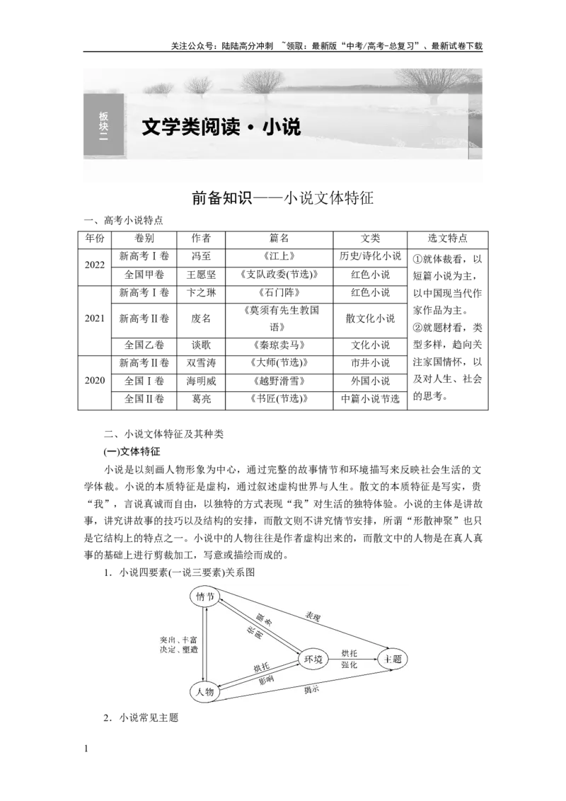 《板块2小说阅读课时6　分析故事情节——梳理文脉，扣住技巧_一轮复习_2024年_2024高考语文大一轮复习课件讲义新人教版知识总结_2024年高考语文一轮复习讲义（部编新高考版）》第1页预览