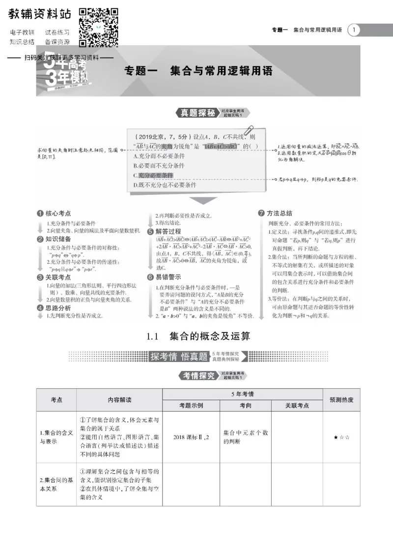 《《5年高考3年模拟》A版数学北京版_2021版》第1页预览