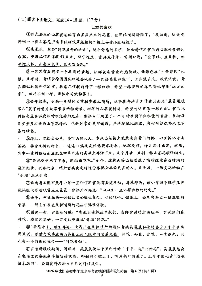 《27中考真题集语文_2027版中考《真题集觉醒卷X版》中考版（语文）（人教辽宁）》第10页预览
