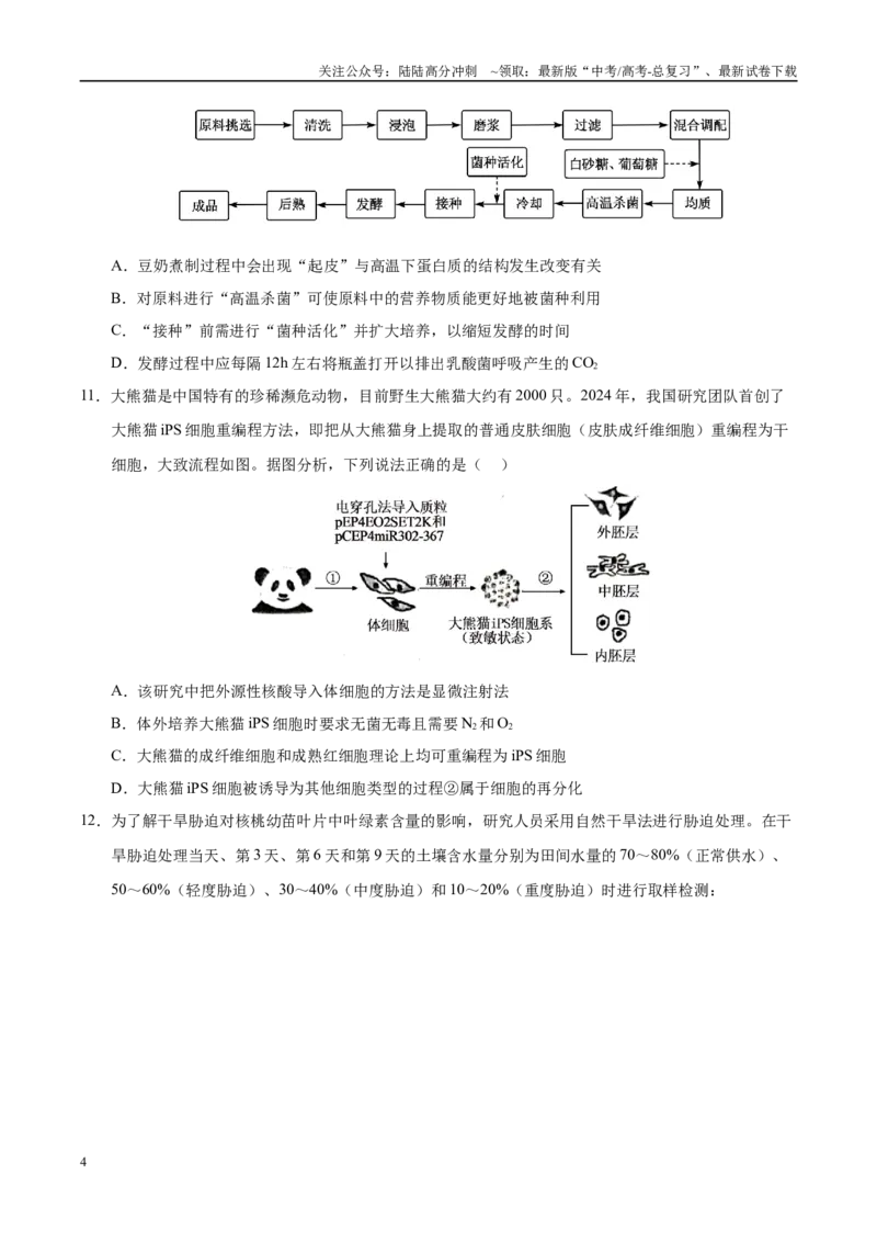 《生物（江西卷02）（考试版）_06-生物-高考总复习_专项复习_2025年_2025年高考押题预测卷（多地区）生物》第4页预览