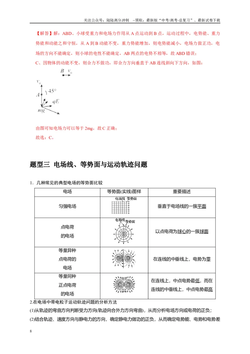 《专题16电场能的性质（教师版）_04-物理-高考总复习_专项复习_2025年_2025年高考物理热点知识讲练与题型归纳（全国通用）_资料》第8页预览
