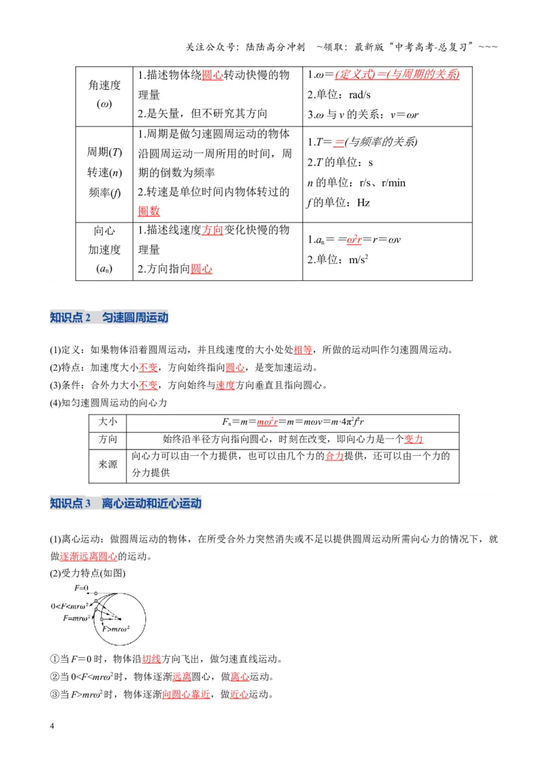 《第15讲圆周运动（复习讲义）（湖南专用）（学生版）_04-物理-高考总复习_一轮复习_2026年-物理高考一轮复习_2026年高考物理一轮课件+讲义+练习（湖南专用）-G331》第4页预览
