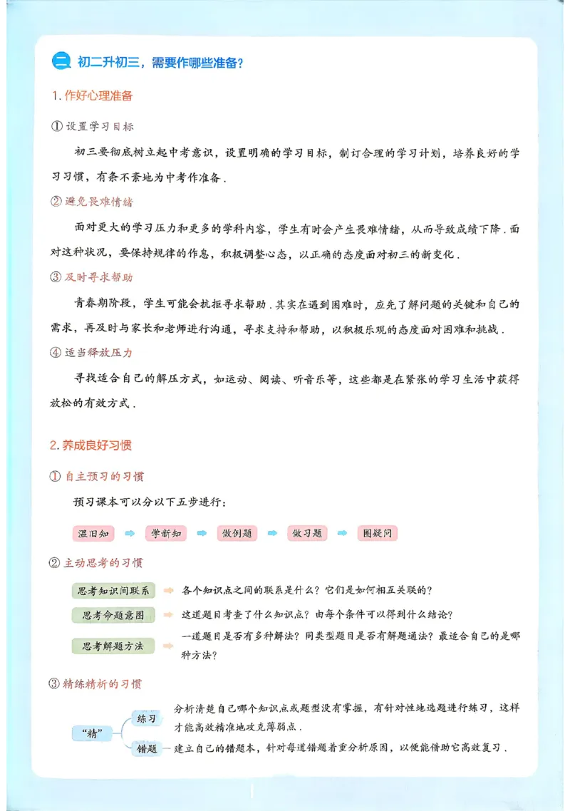 《主书_2027版初中《一本预备新初三》9年级上册（数学）（华师版）》第4页预览