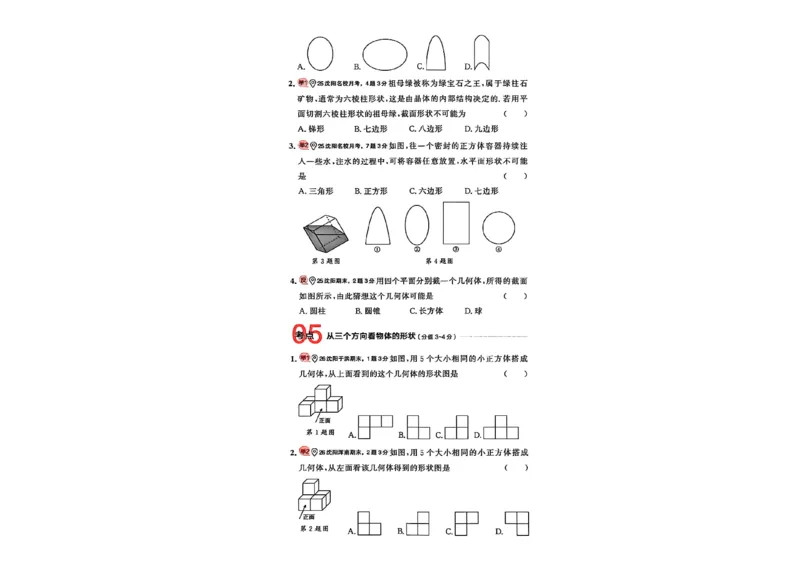 《七上BSD专题卷A4（一列）_2027版初中《学习之星真题的逻辑》7年级上册（数学）（北师）》第8页预览
