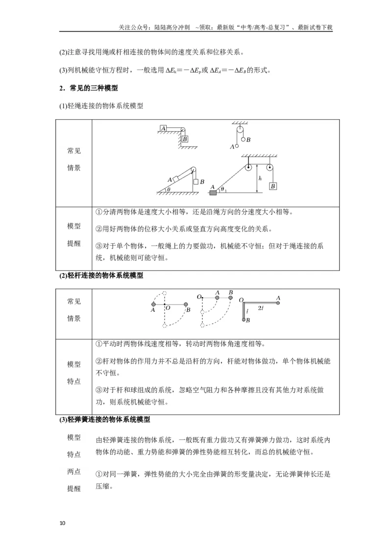 《专题12机械能守恒定律的理解与应用（教师版）_04-物理-高考总复习_一轮复习_2025年_2025年高考物理一轮复习热点题型归类》第10页预览