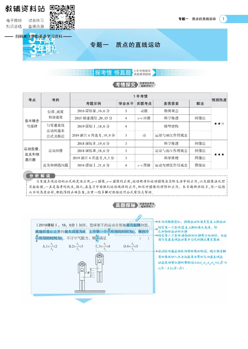 《《5年高考3年模拟》A版物理课标版_2021版》第1页预览
