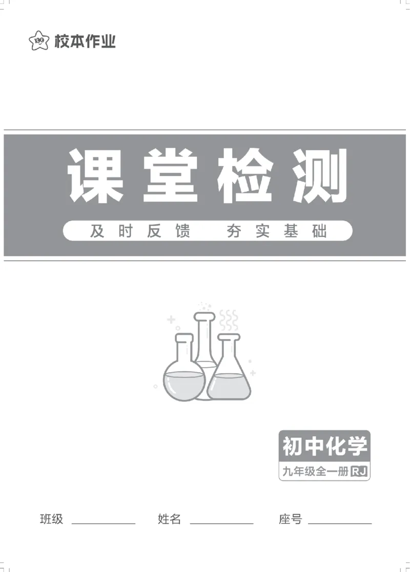《课堂检测_2027版初中《天星教育一遍过》9年级全一册（化学）（人教福建版）》第1页预览