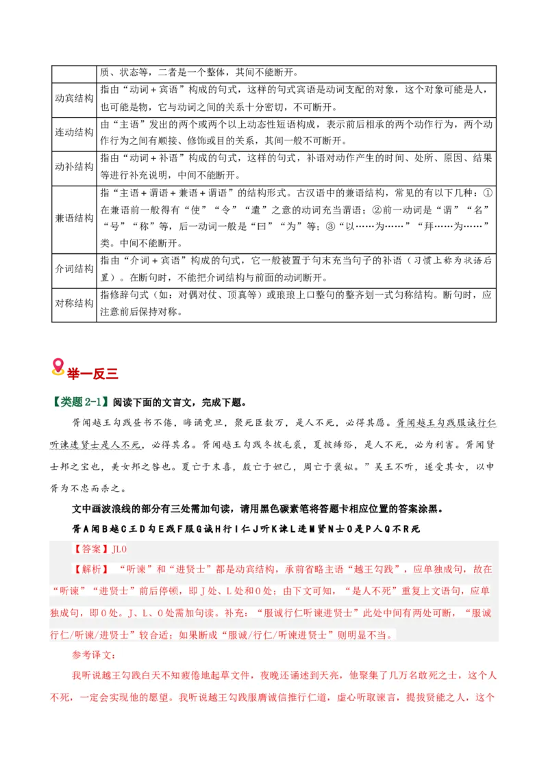 《易错01不会从句子结构去断句（断句题）（易错专练）（全国通用）（教师版）_专项复习_2026年-语文专项复习_2026年高考语文重难点讲义专练（新高考通用）-G102_2026版》第6页预览