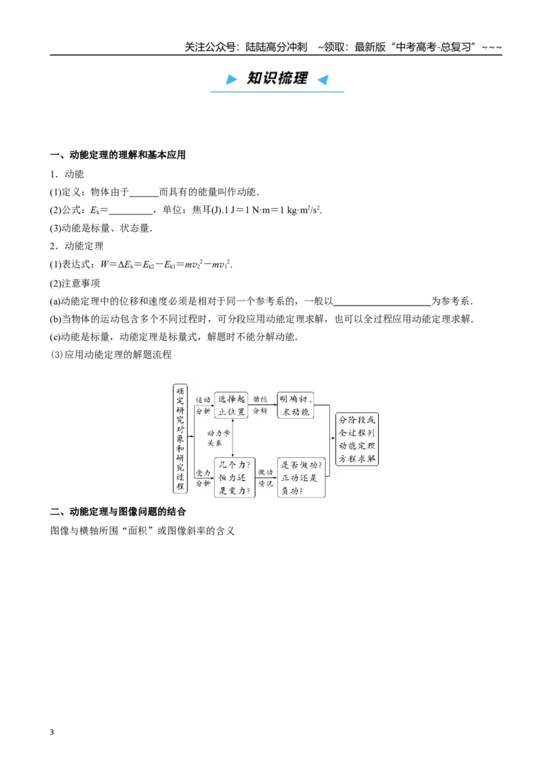 《第19讲动能定理（高效培优讲义）（学生版）_04-物理-高考总复习_一轮复习_2026年-物理高考一轮复习_2026年高考物理一轮复习考点精讲精练（新高考通用）-G58_2026版》第3页预览