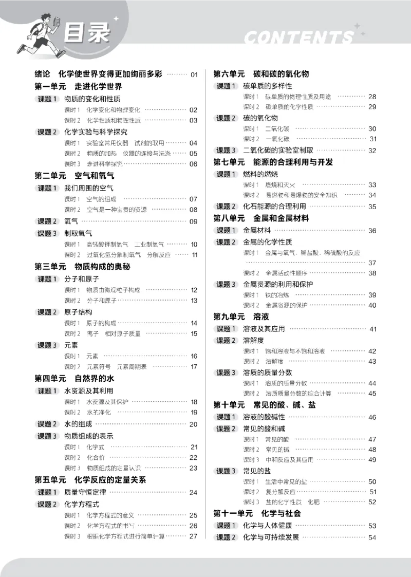 《课堂检测教用_2027版初中《天星教育一遍过》9年级全一册（化学）（人教福建版）》第2页预览