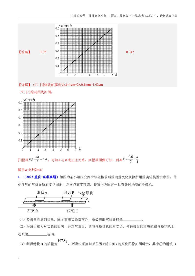 《方法03光电门（光电传感器）类装置的原理及分析（解析版）_04-物理-高考总复习_专项复习_2024年_2024年高考物理实验攻略创新方法大全例题讲解全国通用_高考物理实验方法大全11份》第8页预览