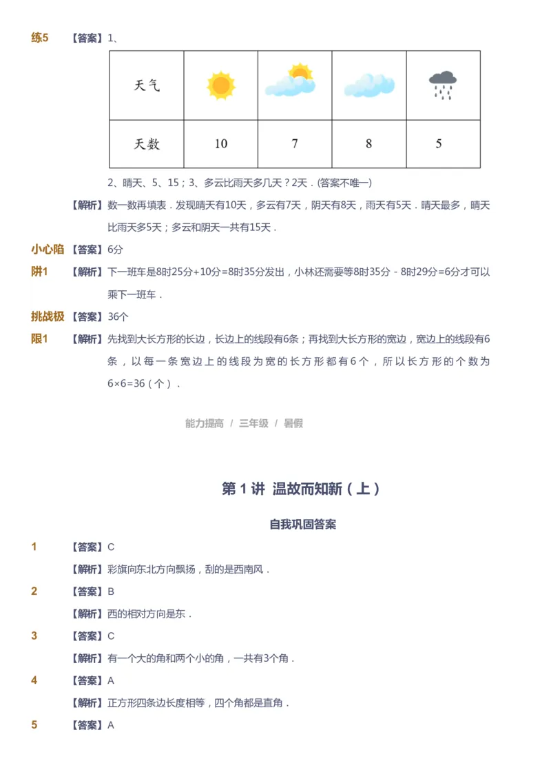 《课本+自我巩固+课堂落实（答案）_《爱学习》小学初中奥数资料_8北师小学能力提高_爱学习北师大1-6能力提高课件3+4_数学3阶能力提高_高斯爱学习北师大小学数学3阶能力提高_408》第3页预览