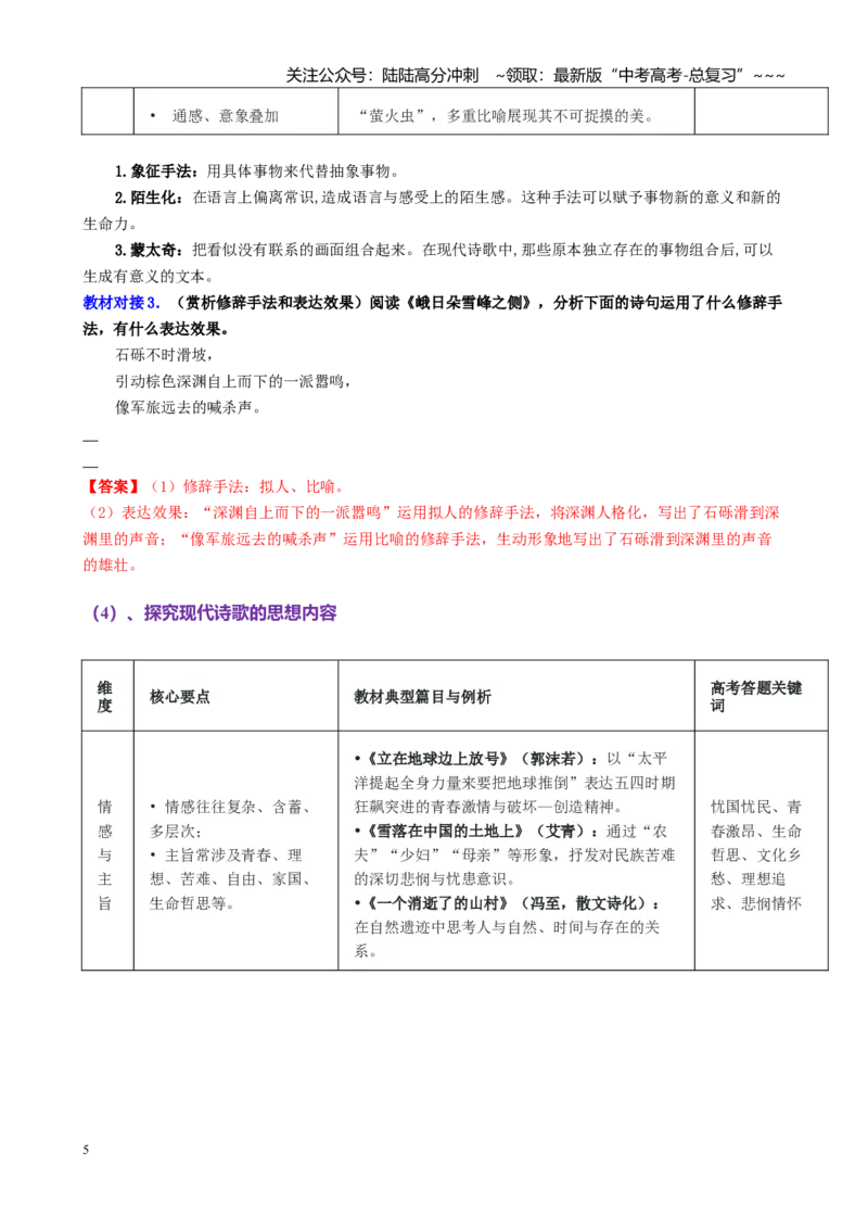 《第07讲预测文体现代诗歌和戏剧阅读与鉴赏（讲义教师版）_一轮复习_2026年-语文一轮复习_2026年高考语文一轮复习精讲课堂（全国通用）-G385_资料》第5页预览