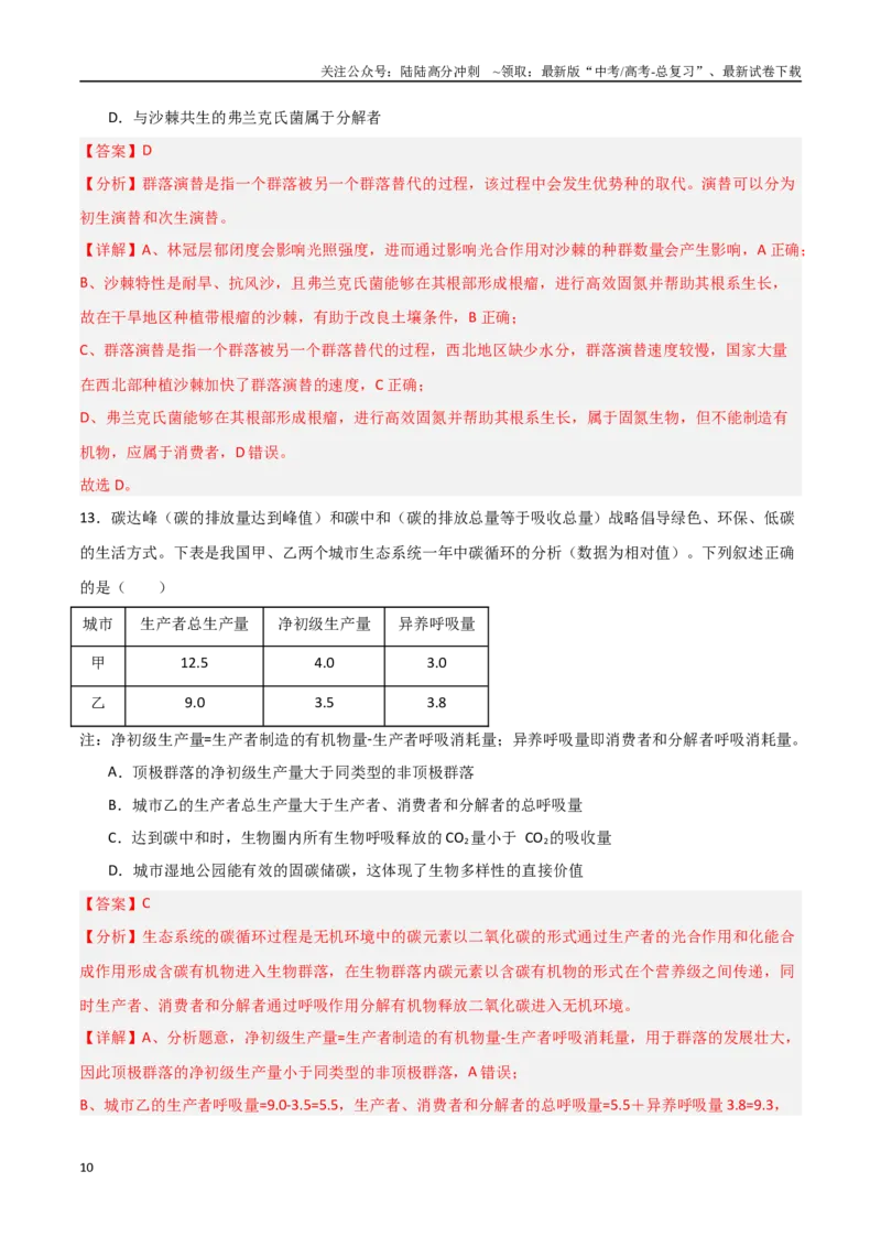 《生物（河南卷）（全解全析）_06-生物-高考总复习_专项复习_2025年_2025年高考第一二三次模拟卷（多地区）生物_2025年高考生物第三次模拟考试21套_生物（河南卷）_生物（河南卷）》第10页预览